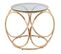 Table D'appoint Design "whitney" 52cm Gris et Or Rose