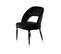 Lot De 2 Chaises En Velours "courtney" 83cm Noir et Argent