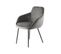 Lot De 2 Chaises En Velours "cobain" 81cm Gris