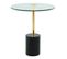 Table D'appoint En Marbre "rosario" 50cm Or et Noir