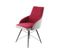 Chaise Déco "carol" 87cm Rouge