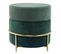 Pouf Design En Velours "matilda" 48cm Vert