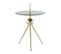 Table D'appoint Design "rodriga" 53cm Or et Gris