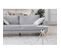 Table D'appoint Design "rodriga" 53cm Argent et Gris