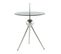 Table D'appoint Design "rodriga" 53cm Argent et Gris