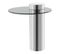 Table D'appoint Design "ontario" 50cm Argent et Gris