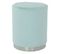 Pouf Rond Design "nona" 44cm Bleu Clair