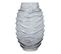 Vase Déco En Verre Soufflé "typo" 25cm Gris