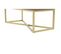 Banc En Velours Design "diaz" 90cm Taupe et Or