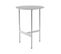 Table D'appoint Ronde Design "pema" 54cm Argent