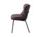 Chaise Design "brady" 84cm Marron Clair et Foncé