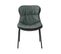 Chaise Design "brady" 84cm Vert et Gris Foncé