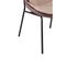 Chaise Design "brady" 84cm Beige et Marron