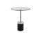 Table D'appoint En Marbre "lana" 53cm Argent et Noir