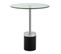 Table D'appoint En Marbre "lana" 53cm Argent et Noir