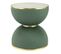 Table D'appoint Design "jokai" 51cm Vert et Or