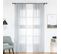 Lot De 2 Rideaux En Voile Transparents.140x245cm. Gris. Vh5511gr-2