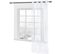 1 Pièce Rideau Voilage Transparent À Oeillets. Décoration Pour Fenêtre. 140x245 Cm. Blanc. Vh5510ws