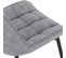 6x Chaise De Salle À Manger Chaise De Cuisine  En Similicuir Épais Pieds En Métal Gris