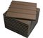 Lot De 11 Dalles De Terrasse En Composite Bois-plastique.1 M².30x30 Cm.café