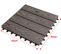 Lot De 11 Dalles De Terrasse En Composite Bois-plastique.1 M².30x30 Cm.gris Clair