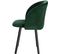 2x Chaise De Cuisine En Velours Fauteuil De Repas Salle À Manger Scandinave Vert Foncé