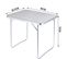 Table De Camping Pique-nique Pliante - Table De Jardin En Aluminium Et Mdf - 80x60.5x70 cm - Gris