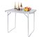 Table De Camping Pique-nique Pliante - Table De Jardin En Aluminium Et Mdf - 80x60.5x70 cm - Gris