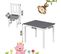 Combinaison De Table+chaises En Bois Enfants.1xtable D'enfant + 2 Chaises Enfants D'âge Préscolaire