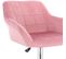 Chaise De Bureau À Roulettes-fauteuil De Bureau En Velours-tabouret Pivotant Et -rose