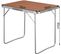 Table De Camping.table Pliante En Aluminium Et Mdf.table De Pique-niqu Pliable.70x60x50 cm. Chêne