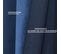 1 Pc Rideau Occultant Avec Oeillets En Velours  Bleu Marin 140x270cm