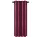 1 Pc Rideau Occultant Avec Ruban Transparent En Velours 140x270cm Bordeaux