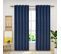 1 Pc Rideau Occultant En Velours Avec Ruban Transparent Bleu 140x270cm