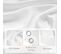 1 Pièce Rideau Voilage À Oeillets.rideau Semi-transparent En Polyester.blanc 135x225cm(lxh)