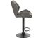 Lot De 4 Tabourets De Bar -chaises De Bar-siège Rembouré En Similicuir Pied En Métal-gris