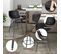 Lot De 2 Tabourets De Bar Avec Assise Rembourrée-chaise Haute Cuisine En Similicuir-noir