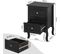 Lot De 2 Table De Chevet Avec 2 Tiroirs.table De Nuit.mdf 40x30x60 cm.noir