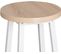 Lot De 4 Tabourets De Bar.tabouret De Bistrot.chaise Stable+durable.surface En Mdf.chêne Clair