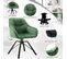 Lot De 6 Chaises Salle à Manger,chaises Cuisine,scandinave,rembourrée En Velours,vert Foncé