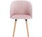 2x Chaise De Salle à Manger,chaise De Cuisine Rembourrée Assise En Velours,rose