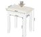 Tabouret Coiffeuse Blanc.chaise De Maquillage En Velours.pouf Banc Piano.38x28.5x45cm