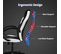 Fauteuil De Bureau.chaise De Gaming En Tissu.chaise De Bureau Hauteur Réglable.pivotant à 360°blanc