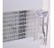 1 Pièce Store Enrouleur Double,fixation Rapide Sans Perçage,isolant Thermique,105x130cm,blanc