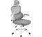 Chaise De Bureau,chaise D'ordinateur Avec Appui-tête Réglable Et Support Lombaire,pivotante,gris