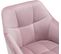 Chaise Bureau En Velours,fauteuil De Bureau Ergonomique,pivotante,hauteur Réglable,rose+argenté