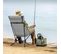 Chaise De Camping Pliable+ultra-légère,chaise Alu Portable Avec Sac De Transport,dossier Haut,gris