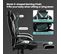 Chaise Gaming En Tissu Leathaire,fauteuil Gamer Avec Coussin Lombaire,hauteur Réglable,gris