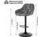 Lot De 4 Tabouret Bar Haute,chaise Cuisine Pivotante,hauteur Réglable,en Velours,gris Foncé