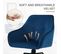 Chaise Pivotante à 360°,chaise Salle à Manger Rembourrée,scandinave,en Velours,pieds En Métal,bleu